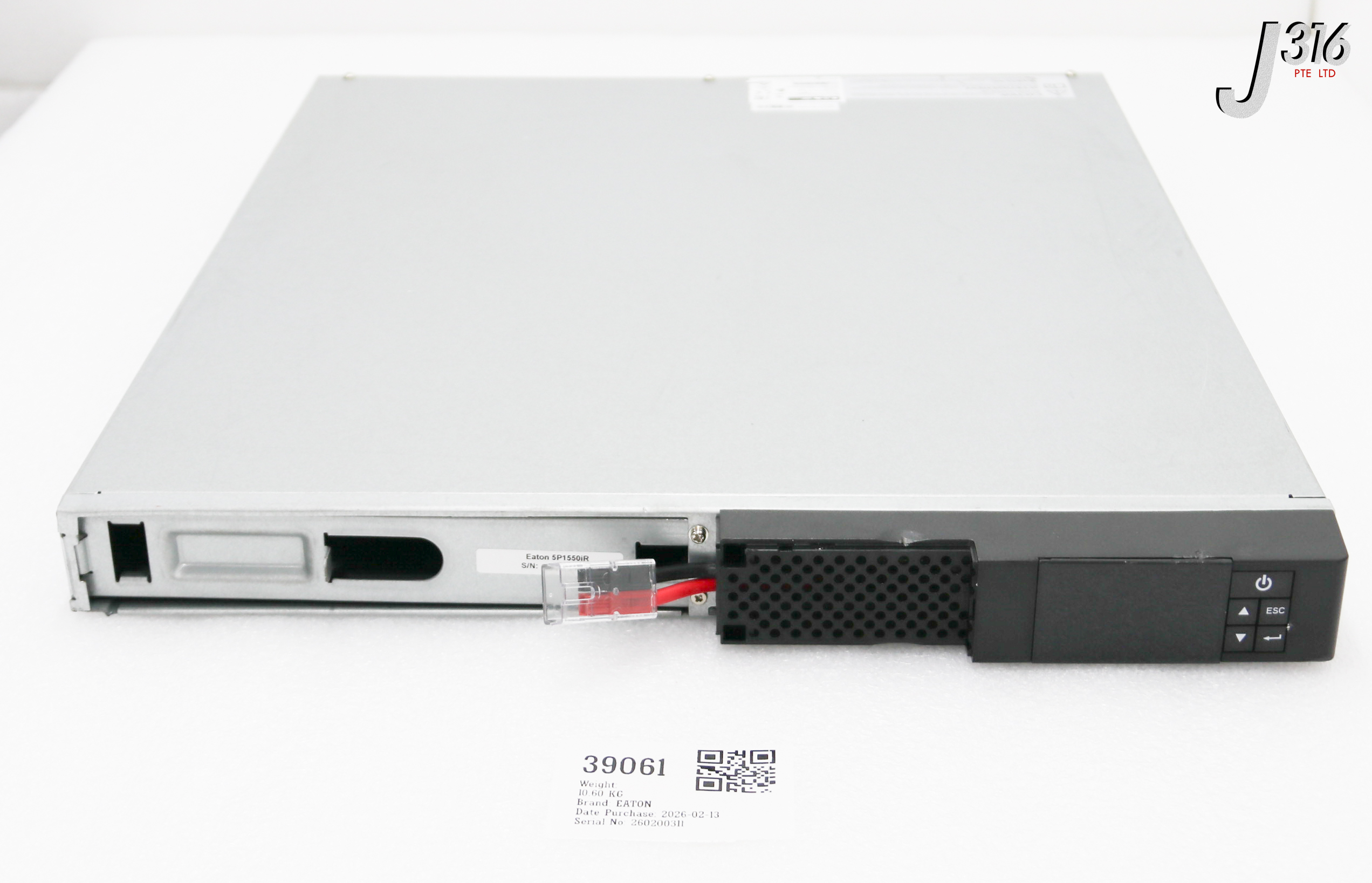 39061 EATON RACKMOUNT UPS, 9210-6384 (PARTS) 5P1550IR 743172042934